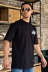 Чёрная оверсайз футболка Heron Preston