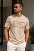 Бежевая футболка Collaboration Fendi x Versace Fendace Logo