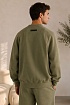 Зелёный свитшот Fear Of God Essentials Flocked Logo