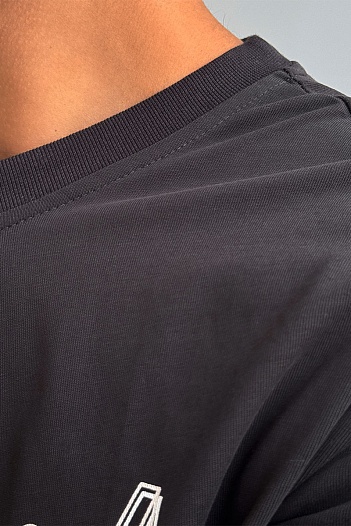 Чёрная оверсайз футболка Louis Vuitton Virgil Abloh   