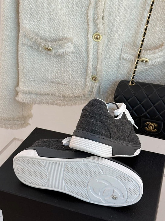 Женские кроссовки Chanel Premium - Grey