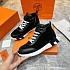 Кроссовки с мехом Hermes Bouncing high-top - Black / White