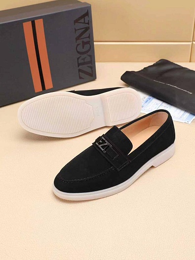 Мужские замшевые лоферы Ermenegildo Zegna   