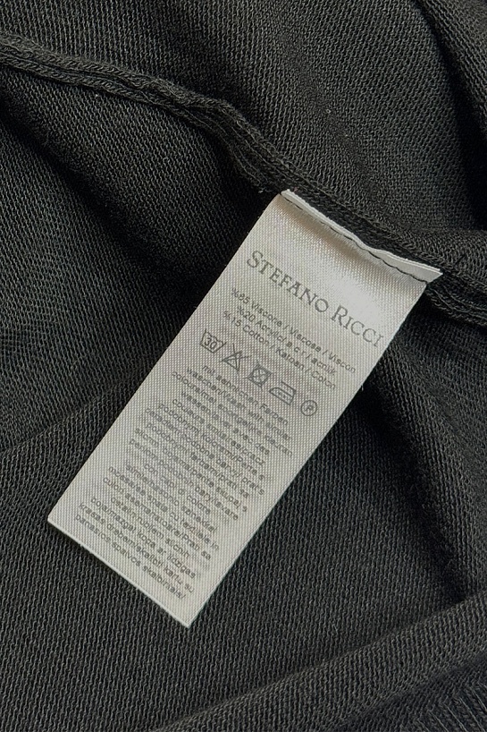 Мужское поло Stefano Ricci Eagle zip-neck - Black