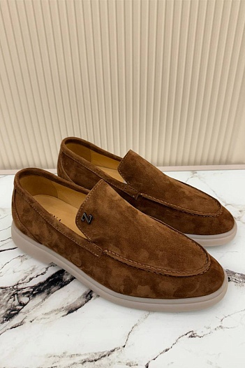 Мужские замшевые лоферы Ermenegildo Zegna   