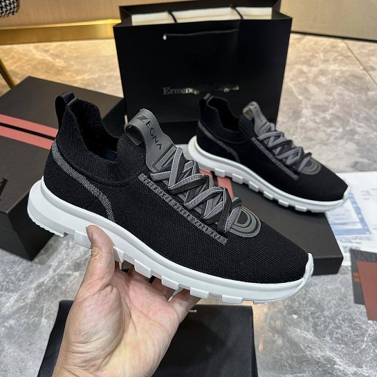 Мужские текстильные кроссовки Ermenegildo Zegna