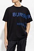 Футболка чёрного цвета Burberry Horseferry print