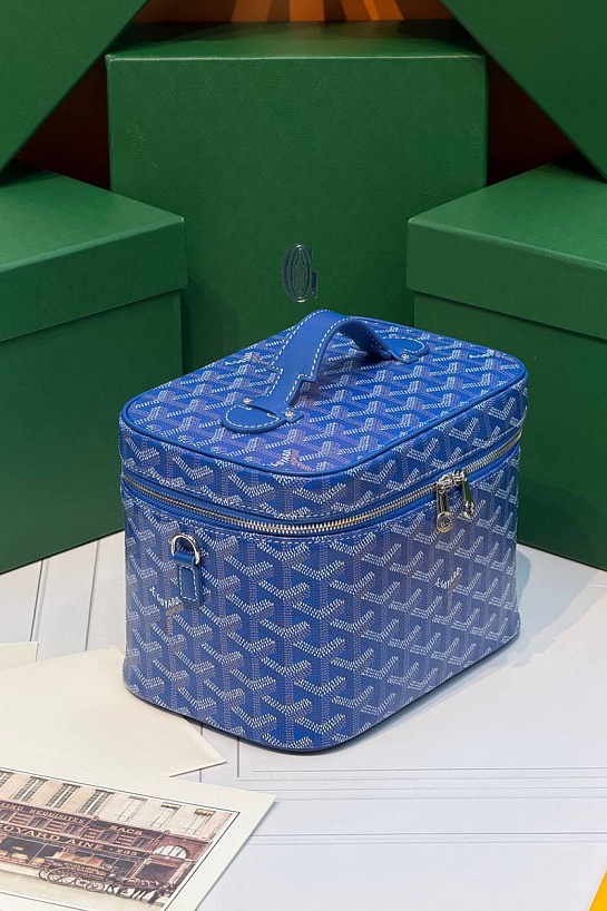 Кожаная сумка Goyard Muse Vanity Case ​premium 20x16x14 см
