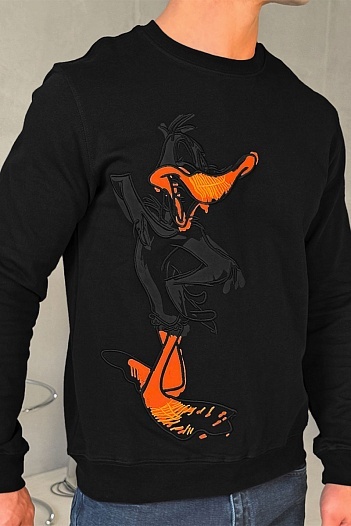 Мужской свитшот Iceberg "Daffy Duck" - Black   