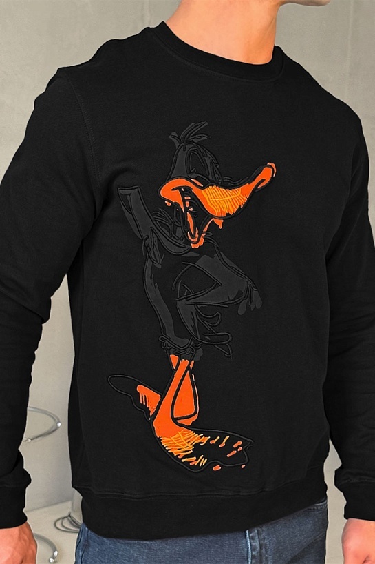 Мужской свитшот Iceberg "Daffy Duck" - Black