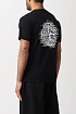 Мужская чёрная футболка Stone Island logo-print