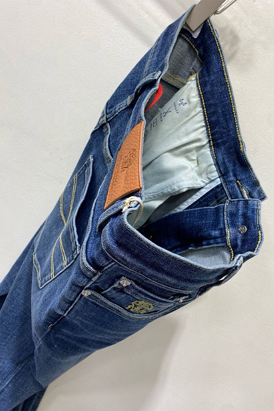 Мужские тёмно-синие джинсы Brunello Cucinelli Premium