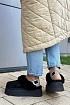 Замшевые женские слиперы с мехом UGG Funkette Platform