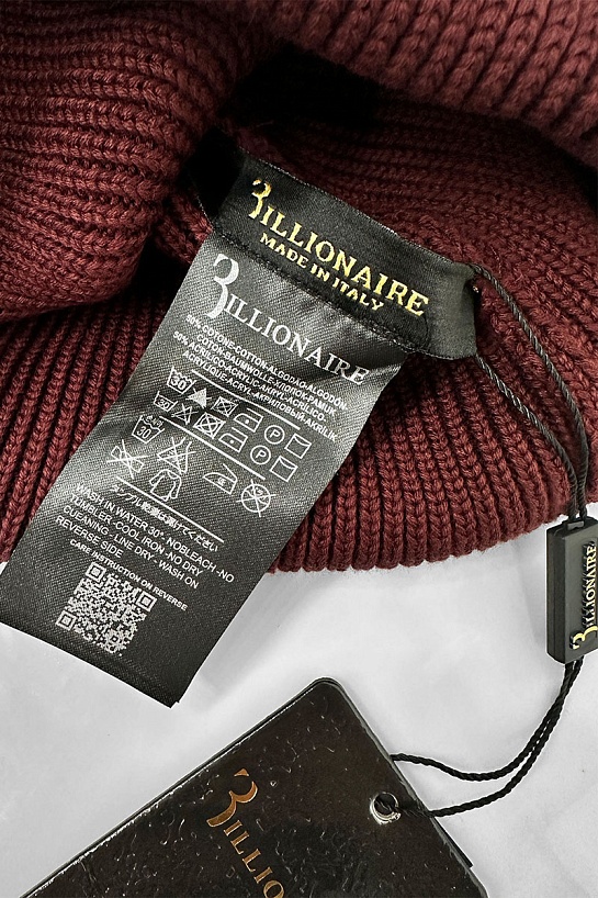 Шапка Billionaire logo-embroidered - Burgundy