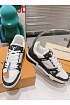 Женские кожаные кроссовки Louis Vuitton Trainer Monogram - White / Black