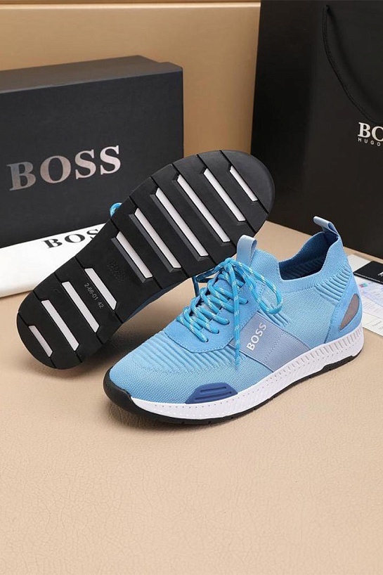 Текстильные кроссовки Hugo Boss Titanium - Blue