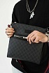 Кожаная сумка Gucci GG Black Supreme Square messenger bag 27x26 см