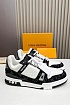 Кожаные кроссовки Louis Vuitton Trainer Monogram - White / Black