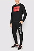 Чёрные спортивные штаны Hugo Boss Dutschi logo-print