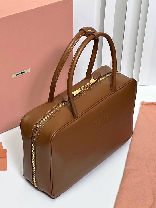Кожаная сумка MIU MIU Premium 34x22x10 см