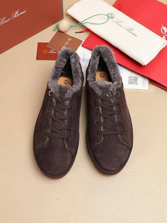 Зимние кроссовки с мехом Loro Piana