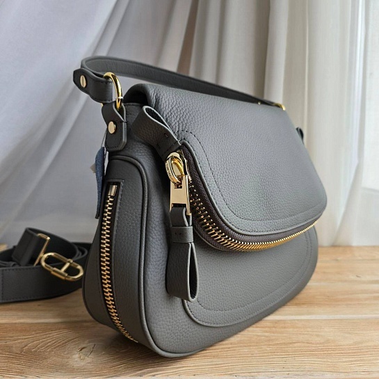 Женская сумка Tom Ford Jennifer 28x22 см - Grey