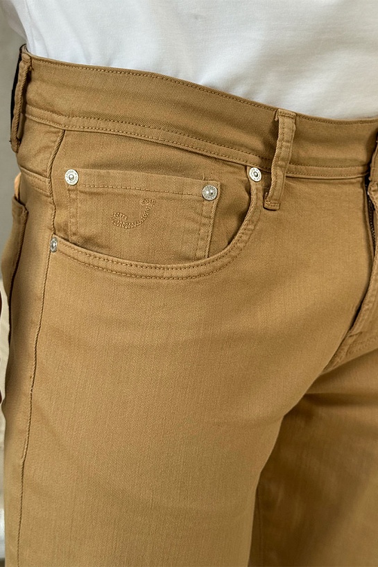 Мужские бежевые джинсы Jacob Cohen straight fit