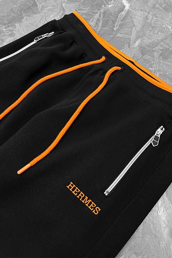 Чёрные спортивные штаны Hermes   