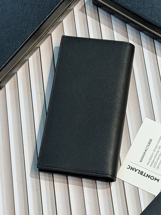 Кожаный бумажник Montblanc Sartorial premium 17.5x9x2 см