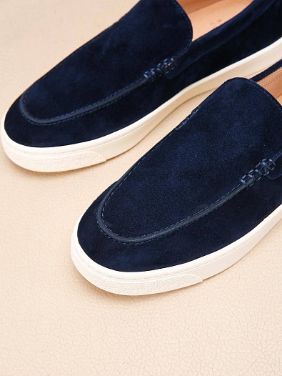 Мужские замшевые лоферы Brunello Cucinelli   