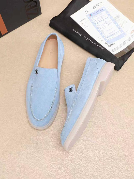 Мужские замшевые лоферы Ermenegildo Zegna