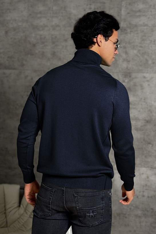 Водолазка тёмно-синего цвета Stone Island compass-patch