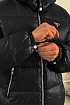 Мужской пуховик Prada logo-plaque - Black