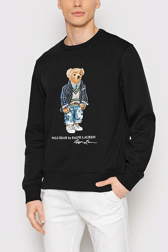 Чёрный свитшот Роlо Ralрh Lаurеn "Bear"