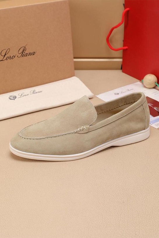 Мужские замшевые лоферы Loro Piana Summer Walk