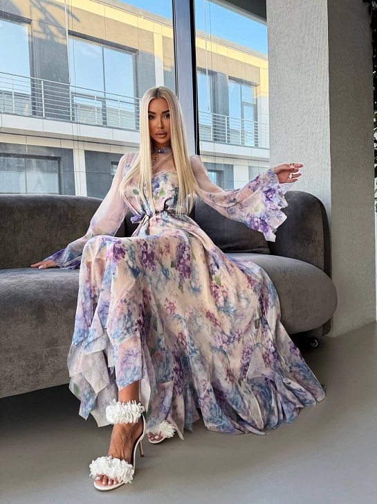 Женское платье с цветочным принтом Zimmermann premium
