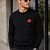 Чёрный мужской джемпер Hugo Boss red logo label