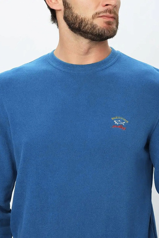 Мужской синий свитшот Paul & Shark