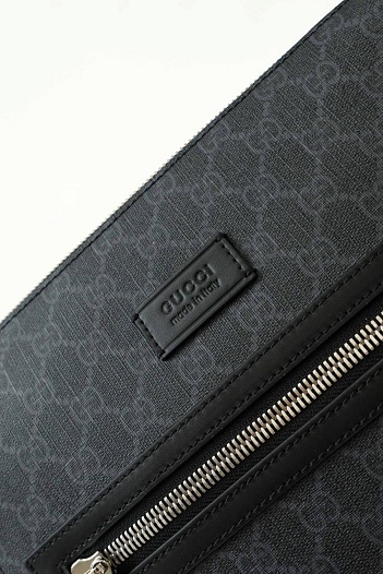 Кожаная сумка Gucci GG Black Supreme Square messenger bag 27x26 см   
