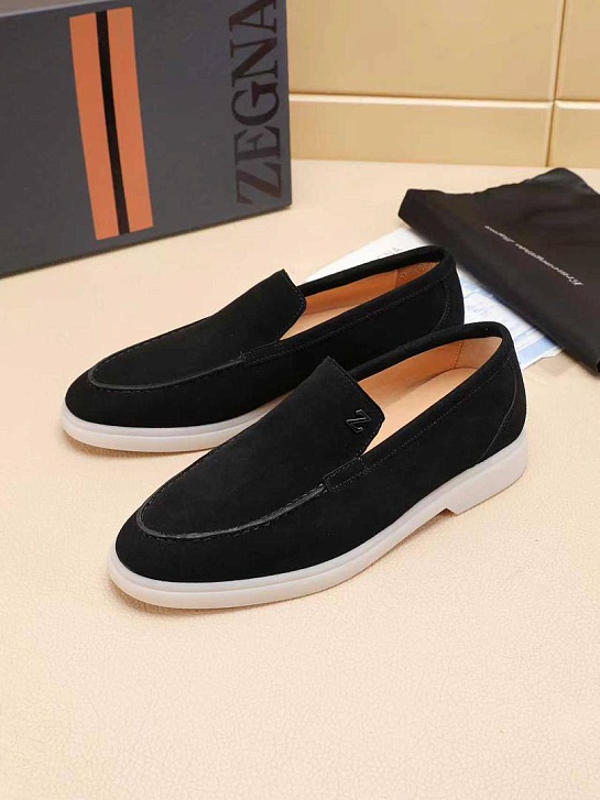 Мужские замшевые лоферы Ermenegildo Zegna