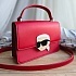Женская сумка Karl Lagerfeld ikonik 22x15 см - Red