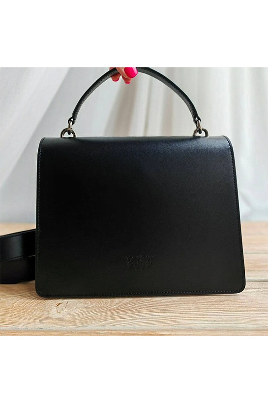 Кожаная сумка Love 25x18 см - Black (2 расцветки)