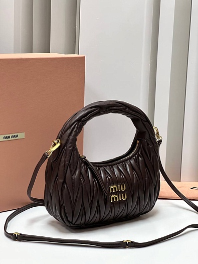 Кожаная сумка MIU MIU Wander matelasse Premium 20x17x6 см   