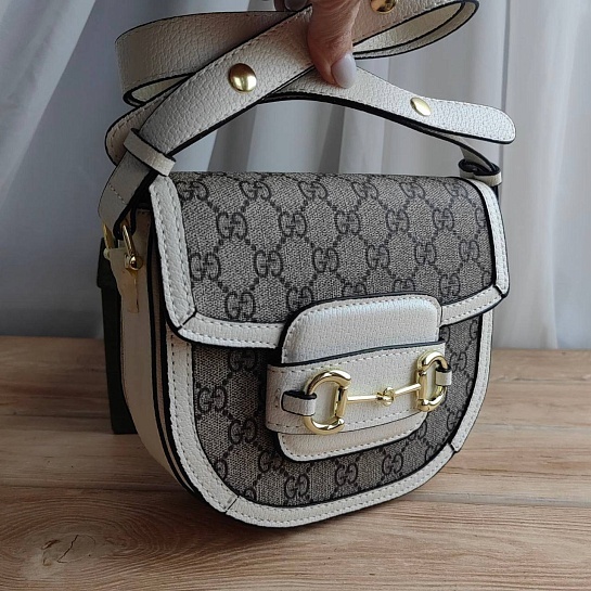 Женская сумка Gucci Horsebit 1955 mini 19x18 см