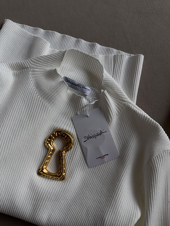 Белый женский лонгслив Schiaparelli