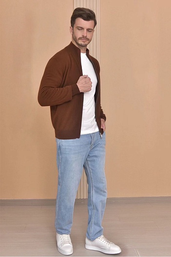 Кашемировый свитер Brunello Cucinelli Premium - Brown   