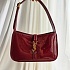 Женская лакированная сумка Yves Saint Laurent le 5 a 7 25x16 см - Burgundy