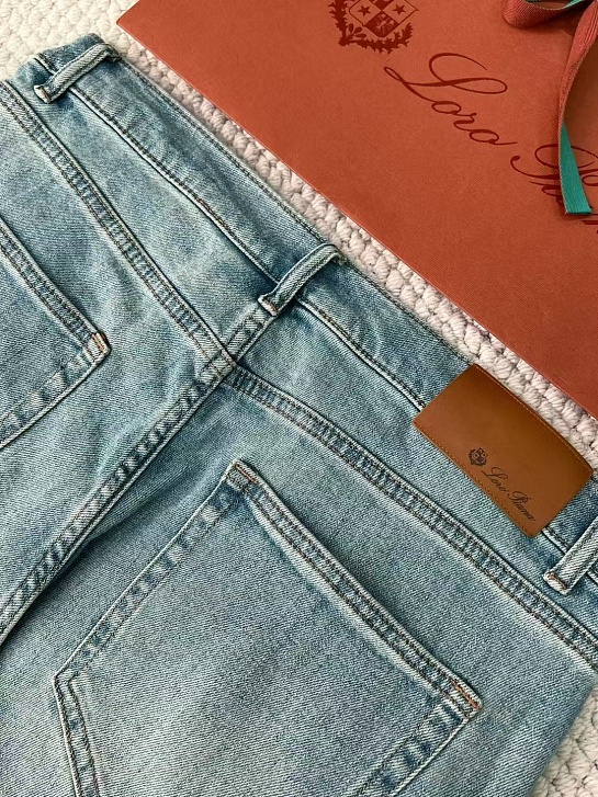 Мужские светло-синие джинсы Loro Piana Premium