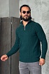 Мужской свитер зелёного цвета Kiton
