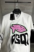 Белая футболка Dsquared2 Piranha graphic print